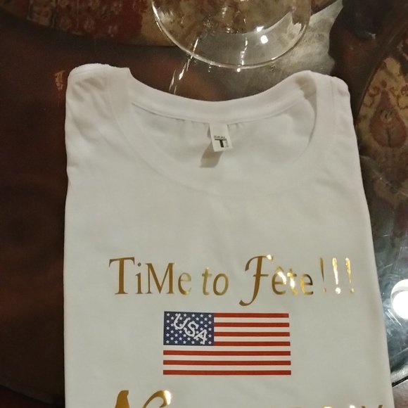 USA - New Labor Day T-Shirt (Women) American Flag Patriotic T-shirt - Picture 3 of 4